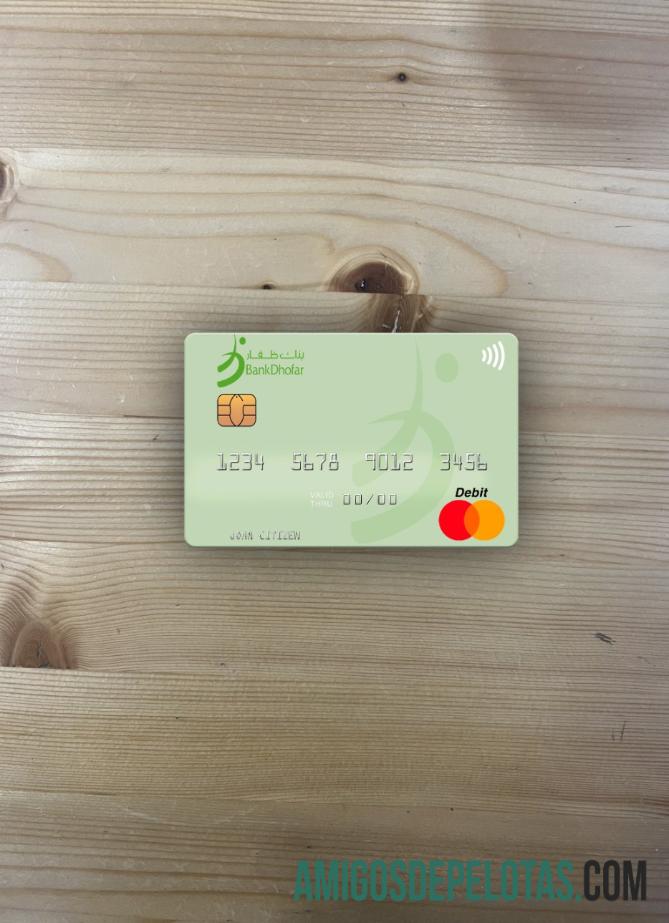 Omã Banco Dhofar Mastercard Photolook Frente exemplo